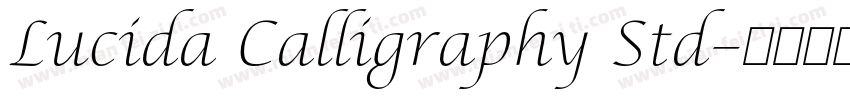 Lucida Calligraphy Std字体转换